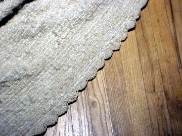 Crocheted edge treatment