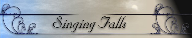 singing falls logo text