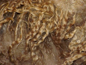 Doll hair natural ombre goatskin angora mohair locks perfect doll hair handdyed