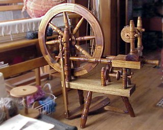 Custom Wheel Built by the late JR Kennedy or Days Creek, Oregon JR Kennedy spinning wheel