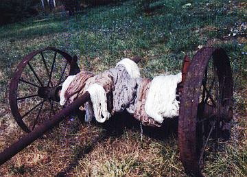 hand spun natural colored yarns