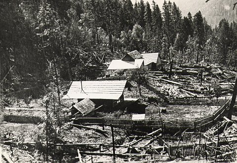 view of the pioneer homestead 