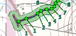 map of project treatment zones