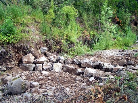 a rock weir