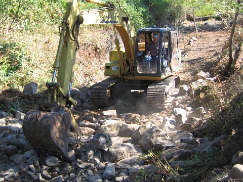 excavator operator Rex Crume