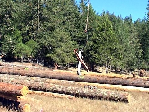 helicopter grapples lifting