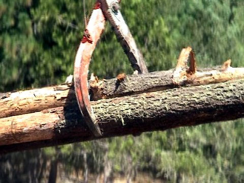 helicopter grapples lifting