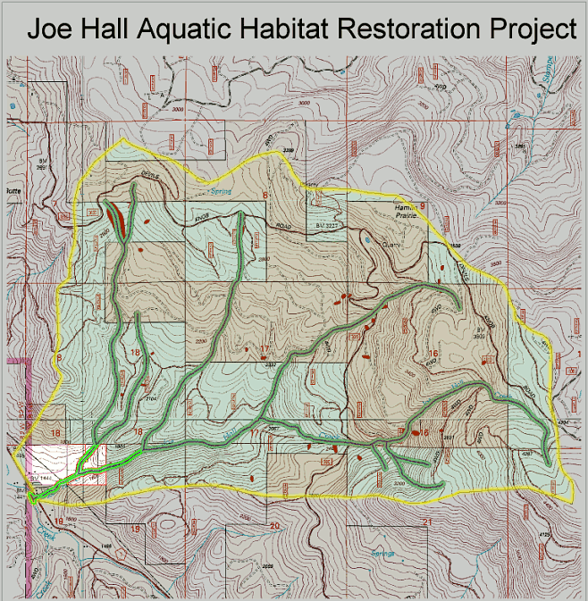 map of project area project map