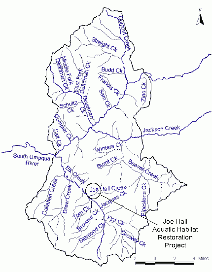 map of Tiller area transient snow zones